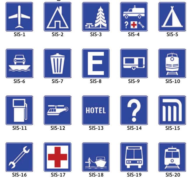 Señales de servicios